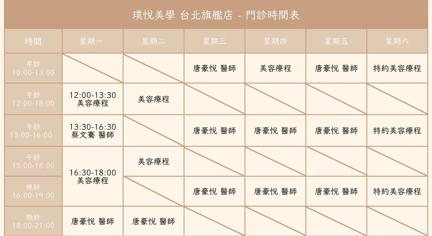 台北門診表